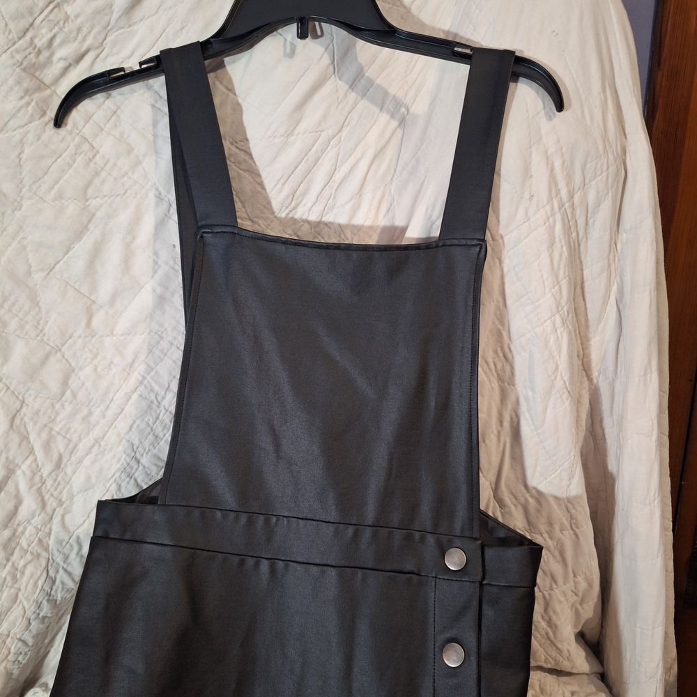 Wild Fable Charcoal Midi Dress with Metallic Accents